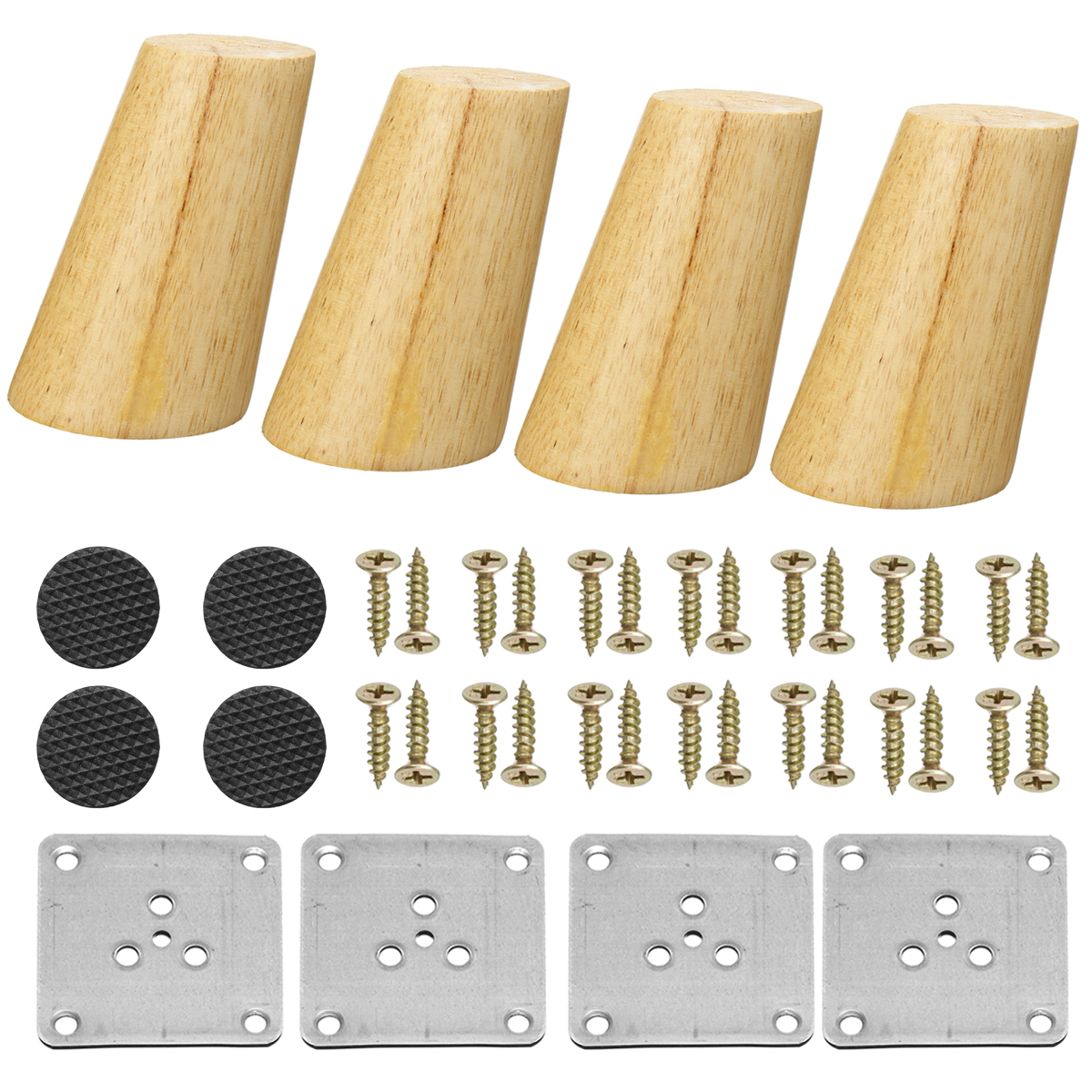 4PcsSet-Solid-Wooden-Cone-Angled-Furniture-Legs-Kit-Sofa-Table-Chair-Stool-Part-Leg-Support-1631830-2