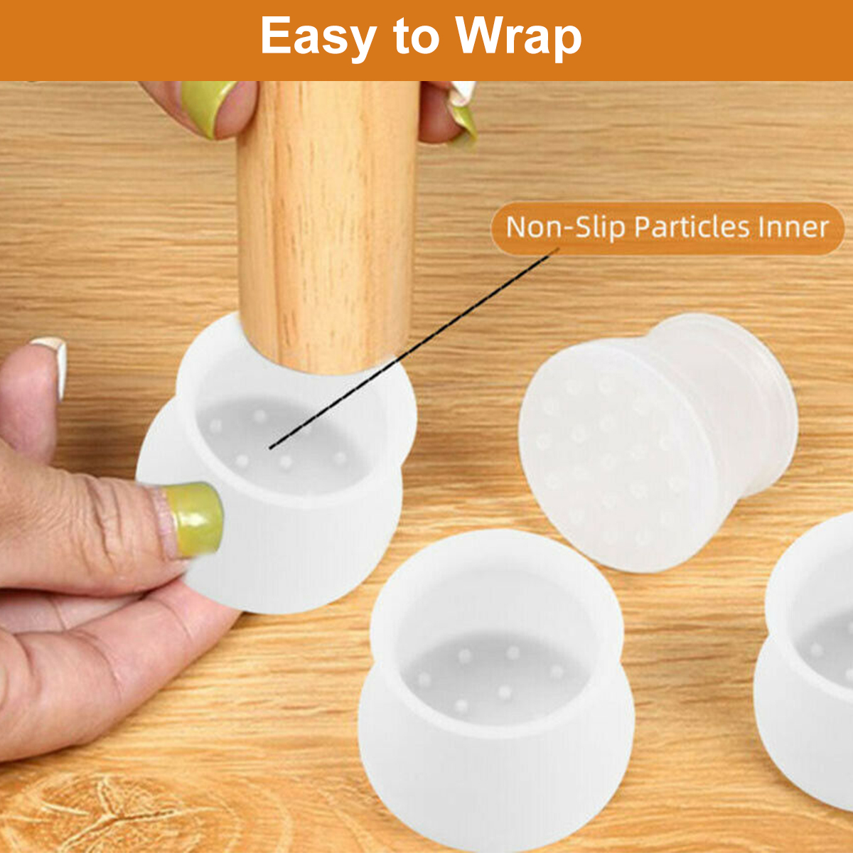 4pcs-Silicone-Non-slip-Chair-Table-Leg-Mat-Cover-Protector-Chair-Foot-Protection-1712694-2