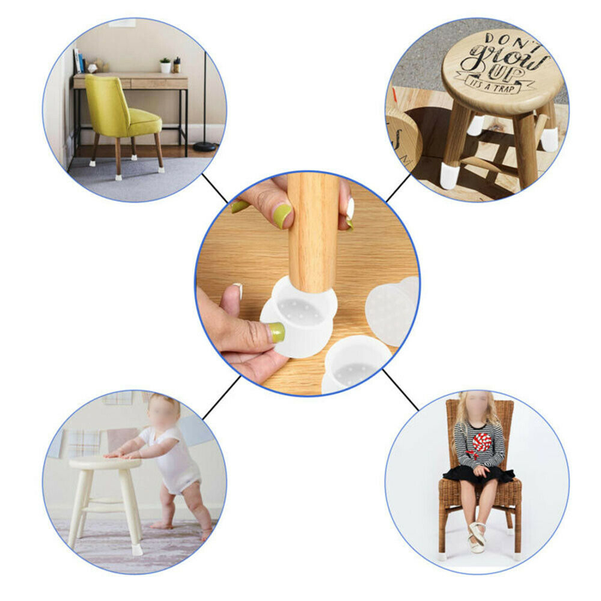 4pcs-Silicone-Non-slip-Chair-Table-Leg-Mat-Cover-Protector-Chair-Foot-Protection-1712694-7