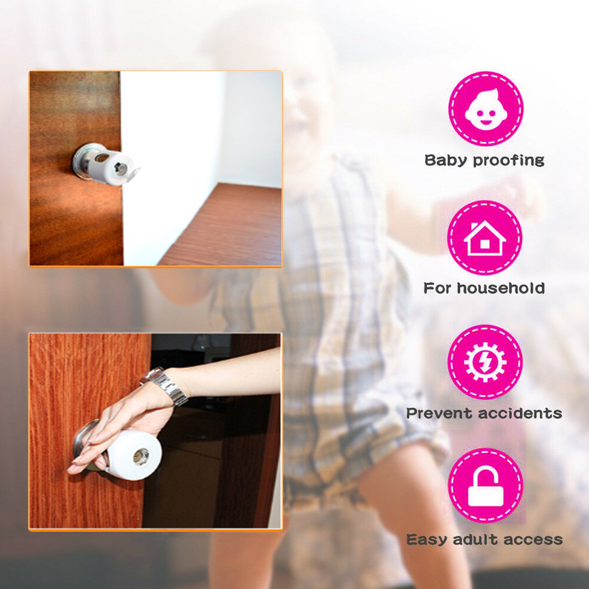 5PCS-Child-Proof-Safety-Doors-Handle-Bedroom-Protective-Door-Knob-Safety-Cover-Lockable-1730878-3
