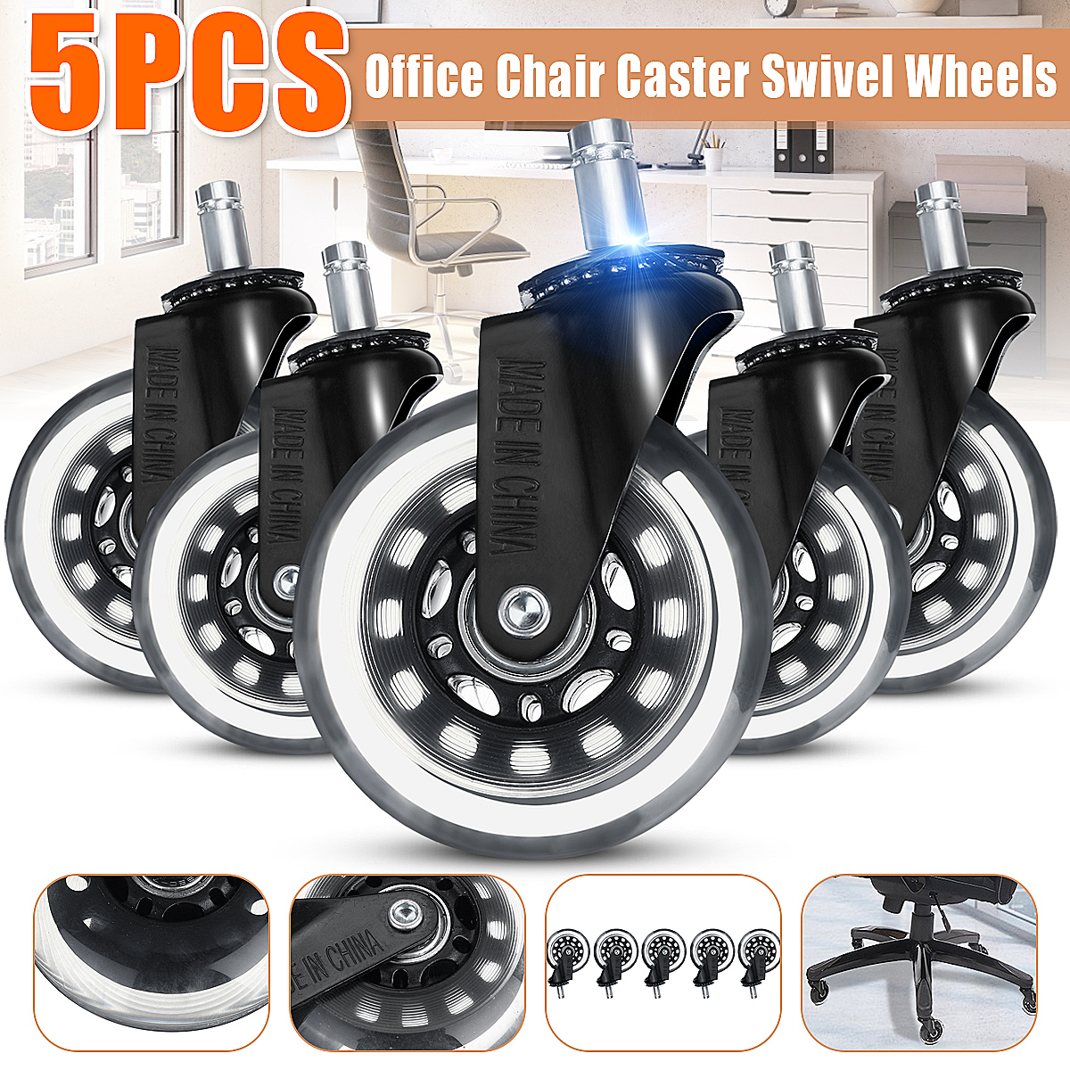 5PCS-Office-Chair-Caster-Wheels-2253-Inch-Swivel-Rubber-Caster-Wheels-Replacement-Soft-Safe-Rollers--1799221-1