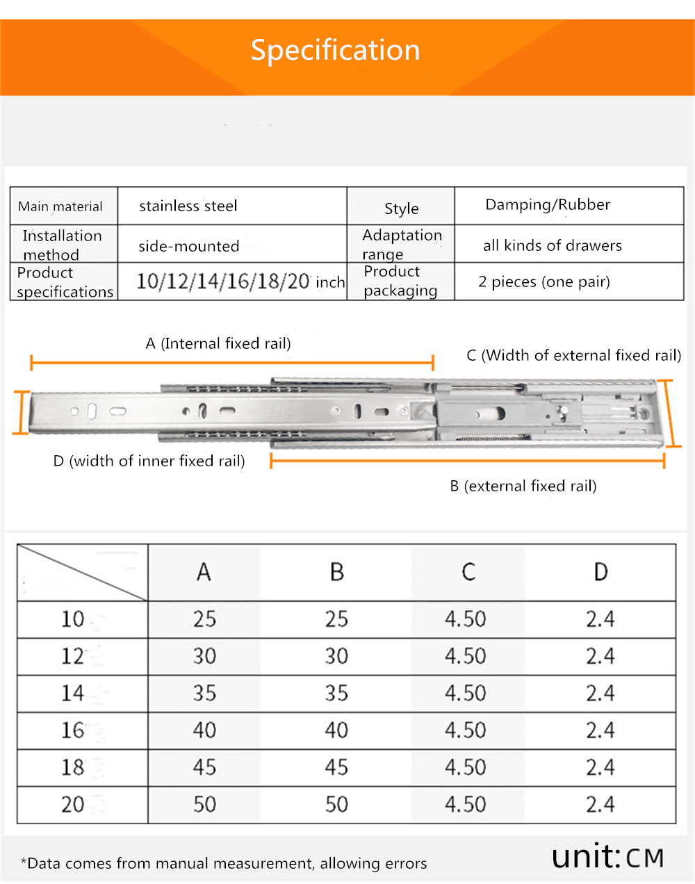 Cabinet-Damping-Slide-Rail-Three-section-Rail-Thickened-Stainless-Steel-Slide-Rail-Guide-Drawer-Buff-1791884-10