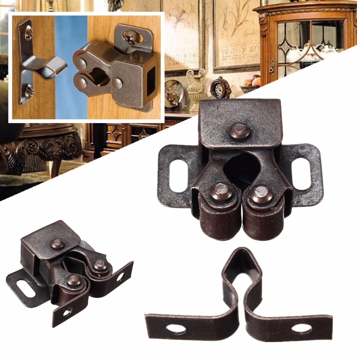 Double-Roller-Catch-Cupboard-Cabinet-Door-Furniture-Latch-Hardware-with-Spear-Strikes-1198119-4