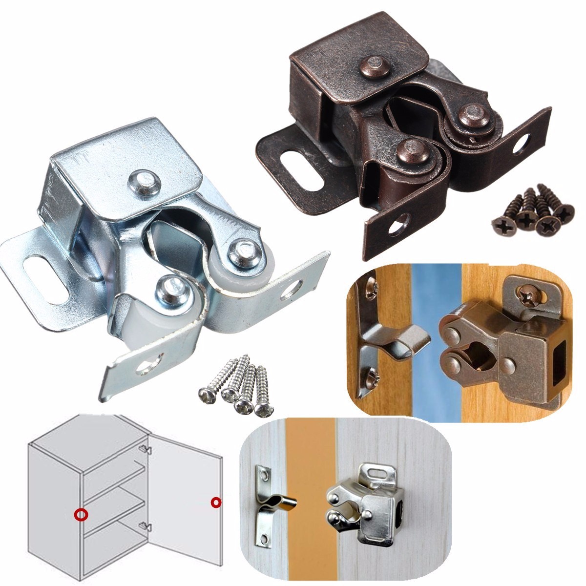 Double-Roller-Catch-Cupboard-Cabinet-Door-Furniture-Latch-Hardware-with-Spear-Strikes-1198119-5