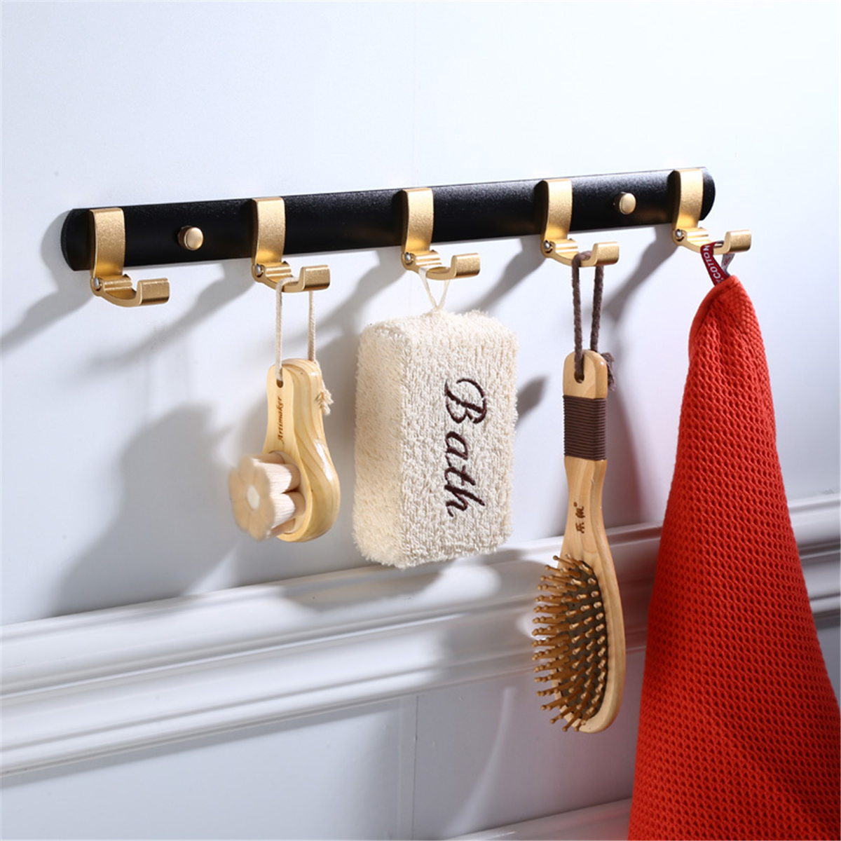 Wall-Mounted-Hook-Rack-Foldable-Hooks-Hangers-Home-Clothes-Coats-Organizer-Rack-1806921-2