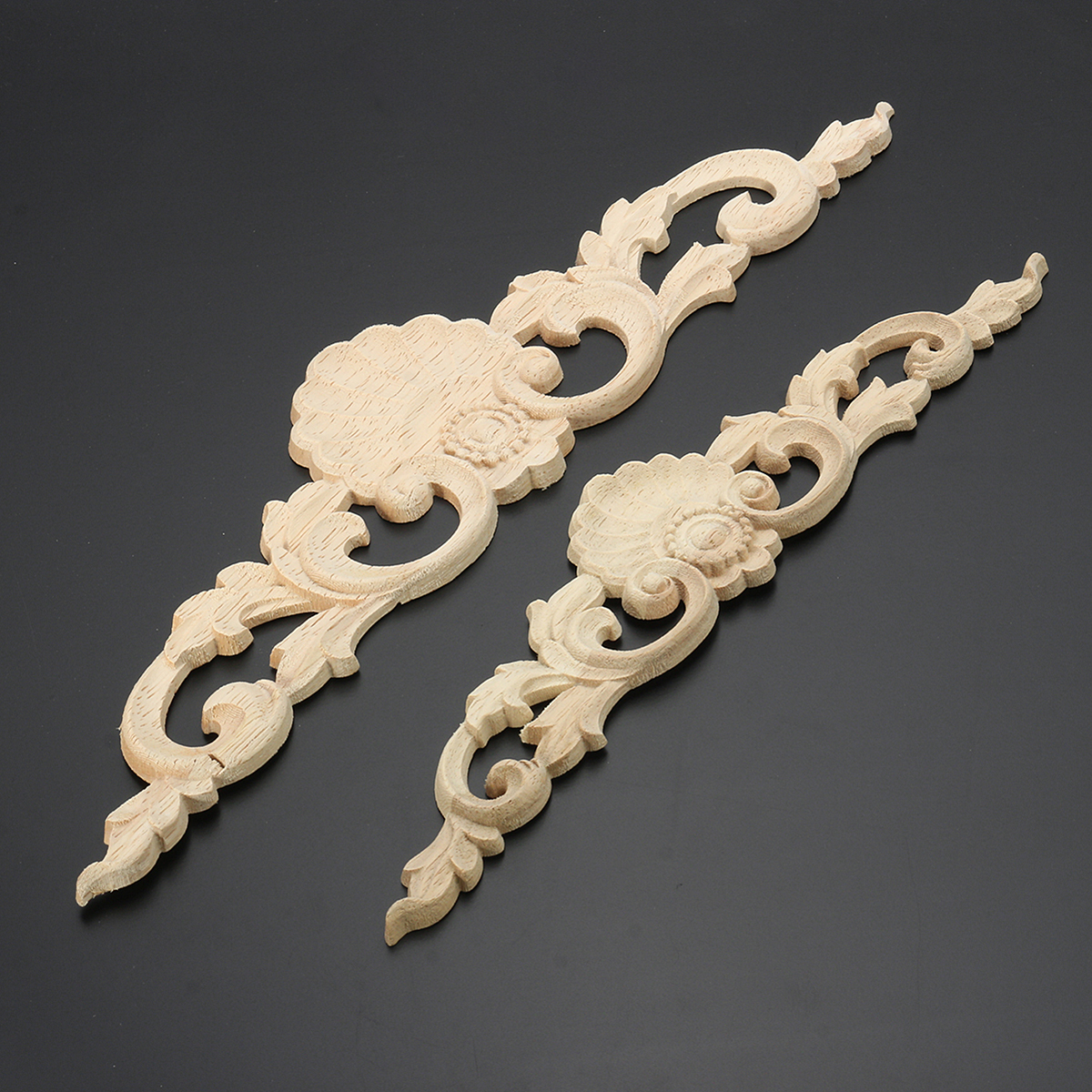 Wood-Carved-Long-Applique-Unpainted-Flower-Door-Decoration-1139157-1