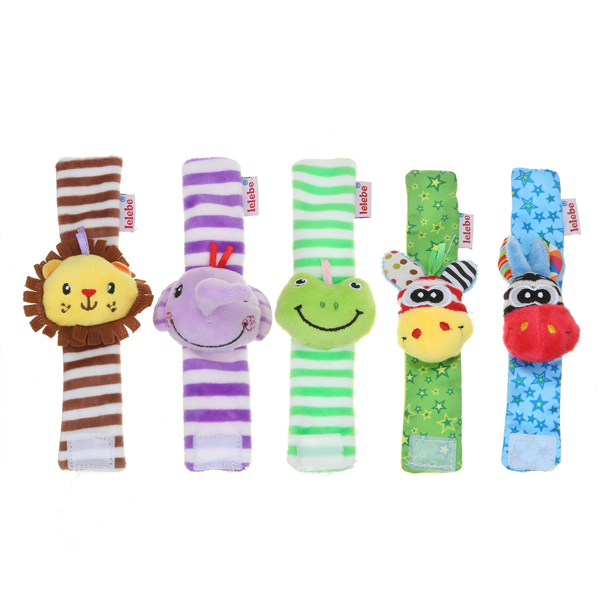 2PCS-Baby-Multi-Style-Cute-Wrist-Rattle-Wrist-Strap-Novelties-Toys-for-Kids-Gift-1636897-1