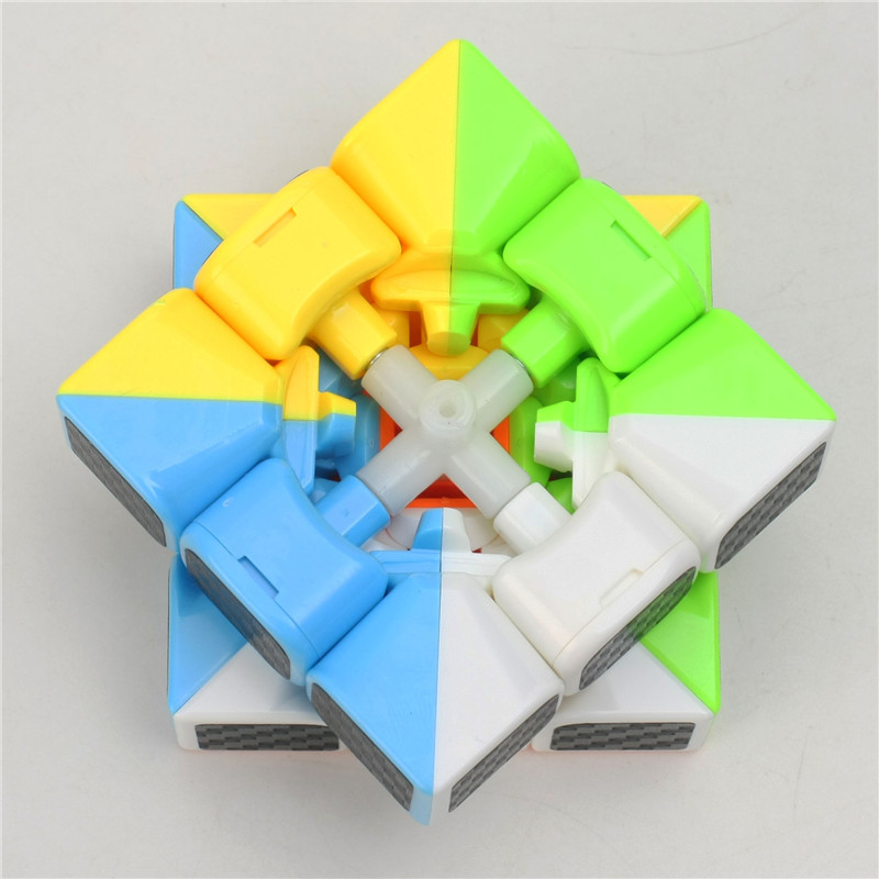 Classic-Magic-Cube-Toys-3x3x3-PVC-Sticker-Block-Puzzle-Speed-Cube-Fibre-Carbon-1225937-4