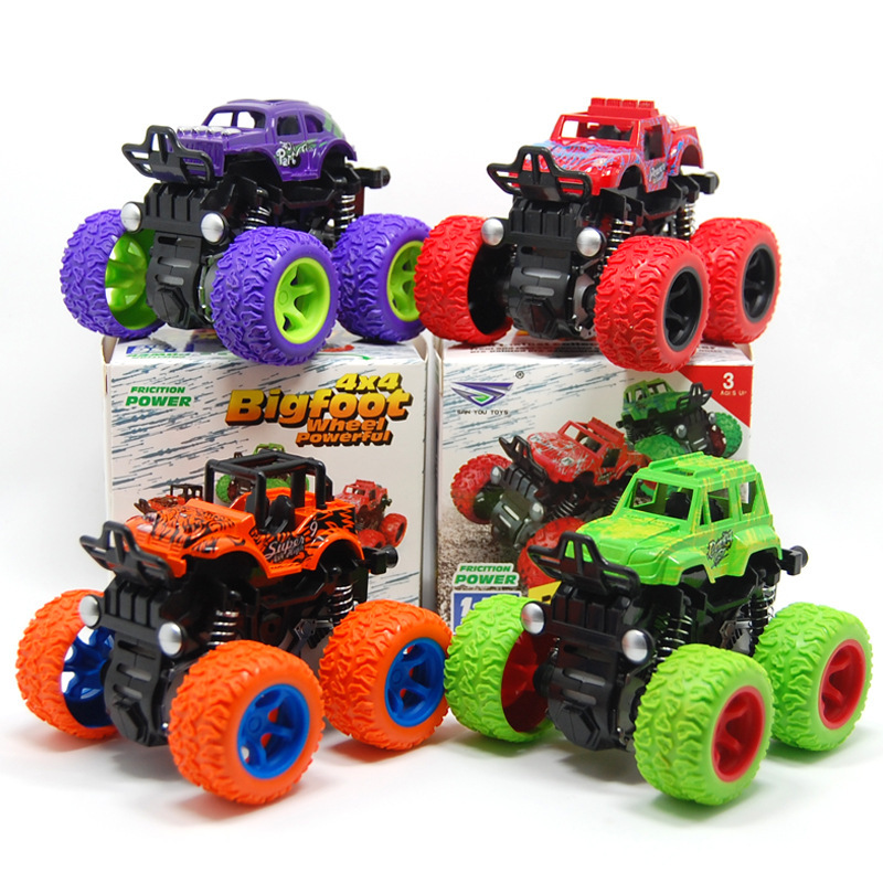Classic-Pull-Back-Big-Foot-Wheel-Drive-Car-9cm-Rotatable-Friction-Power-Shockproof-Inertial-Blocks-T-1451246-1