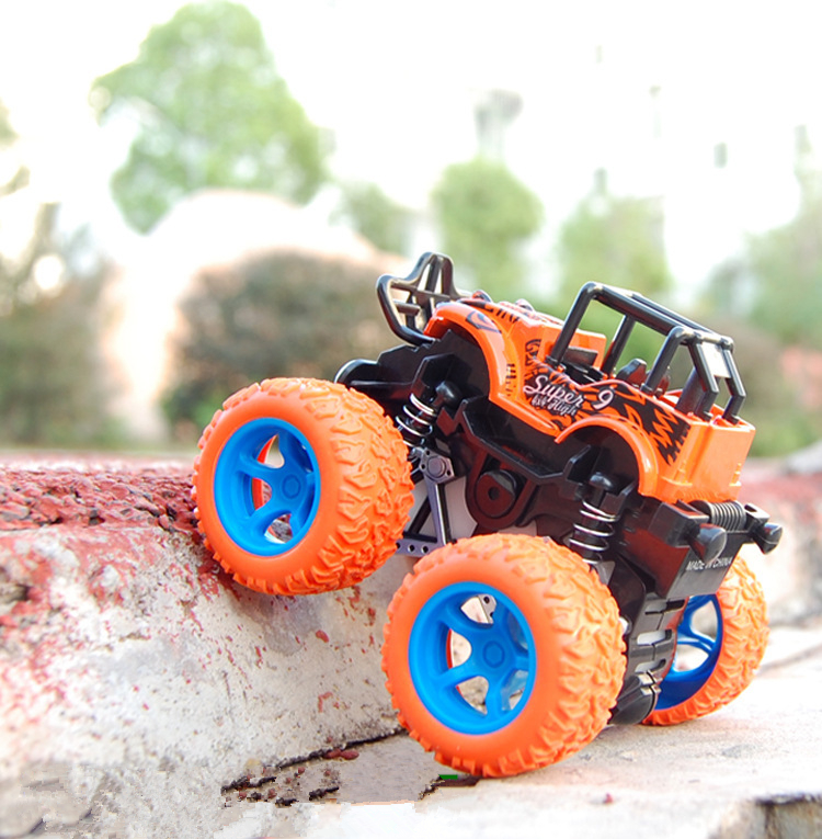 Classic-Pull-Back-Big-Foot-Wheel-Drive-Car-9cm-Rotatable-Friction-Power-Shockproof-Inertial-Blocks-T-1451246-4