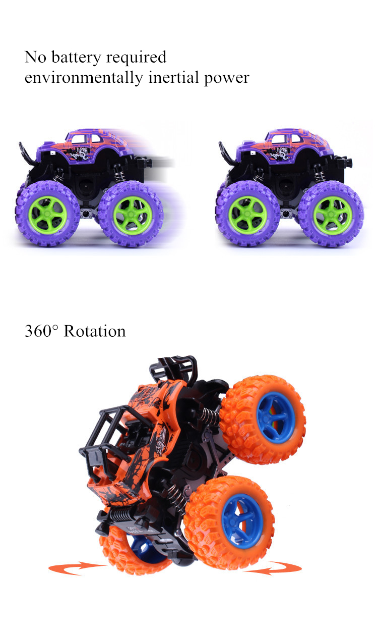 Classic-Pull-Back-Big-Foot-Wheel-Drive-Car-9cm-Rotatable-Friction-Power-Shockproof-Inertial-Blocks-T-1451246-8