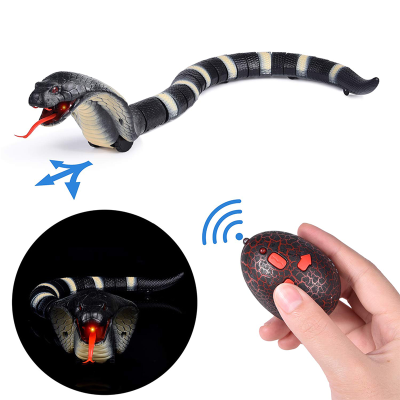 Electric-Tricky-Infrared-Remote-Control-Tongue-Retractable-Induction-Simulation-Rattlesnake-Remote-C-1661307-8