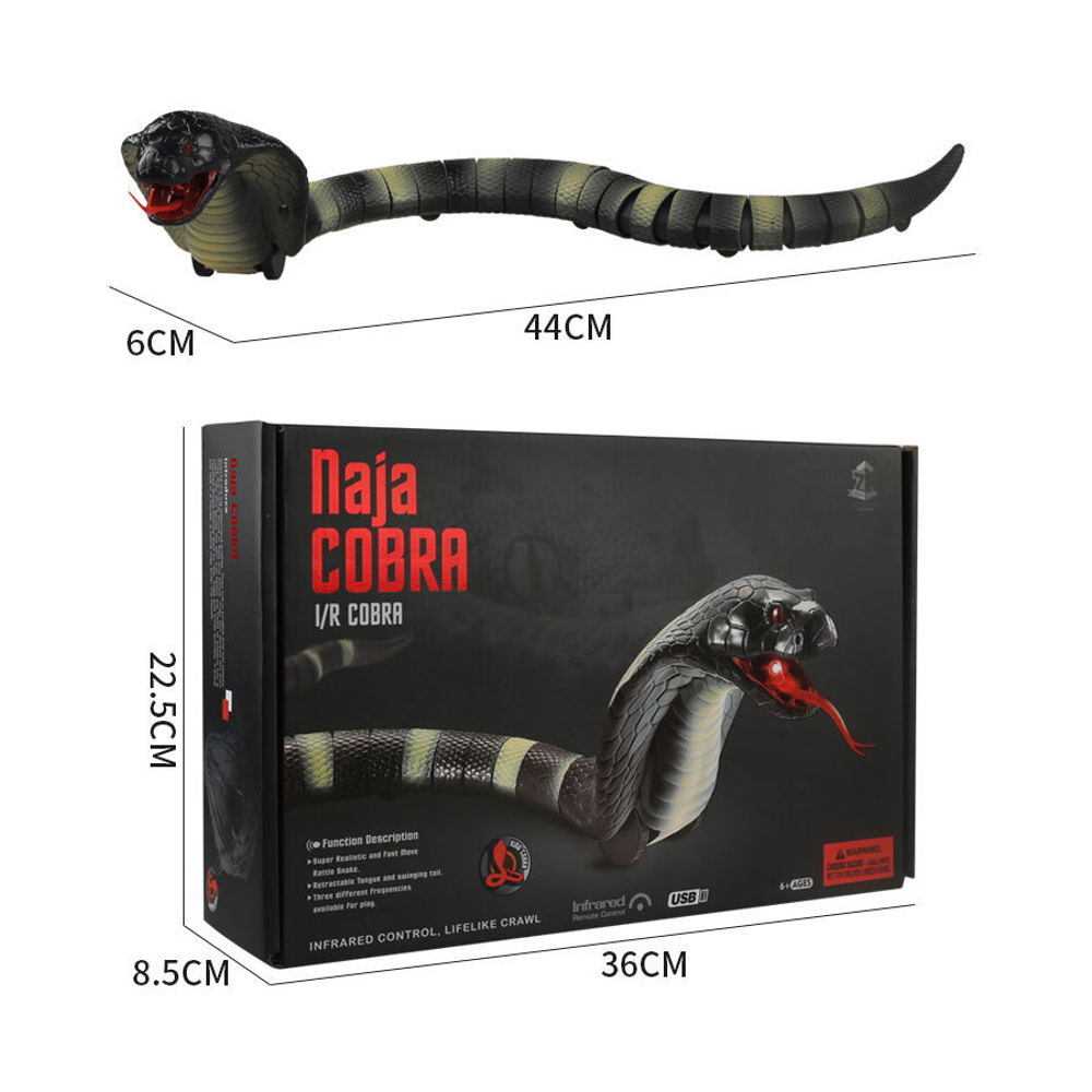 Electric-Tricky-Infrared-Remote-Control-Tongue-Retractable-Induction-Simulation-Rattlesnake-Remote-C-1661307-10