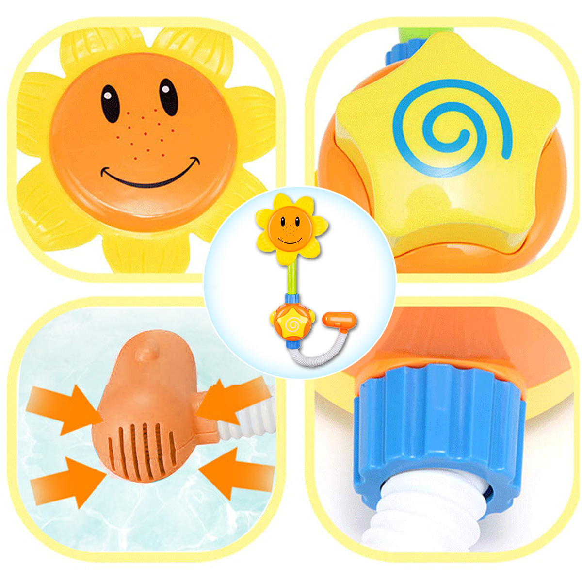 Kids-Interactive-Baby-Bath-Toy-Sunflower-Elephant-Pattern-Showering-Novelties-Toys-1671992-4