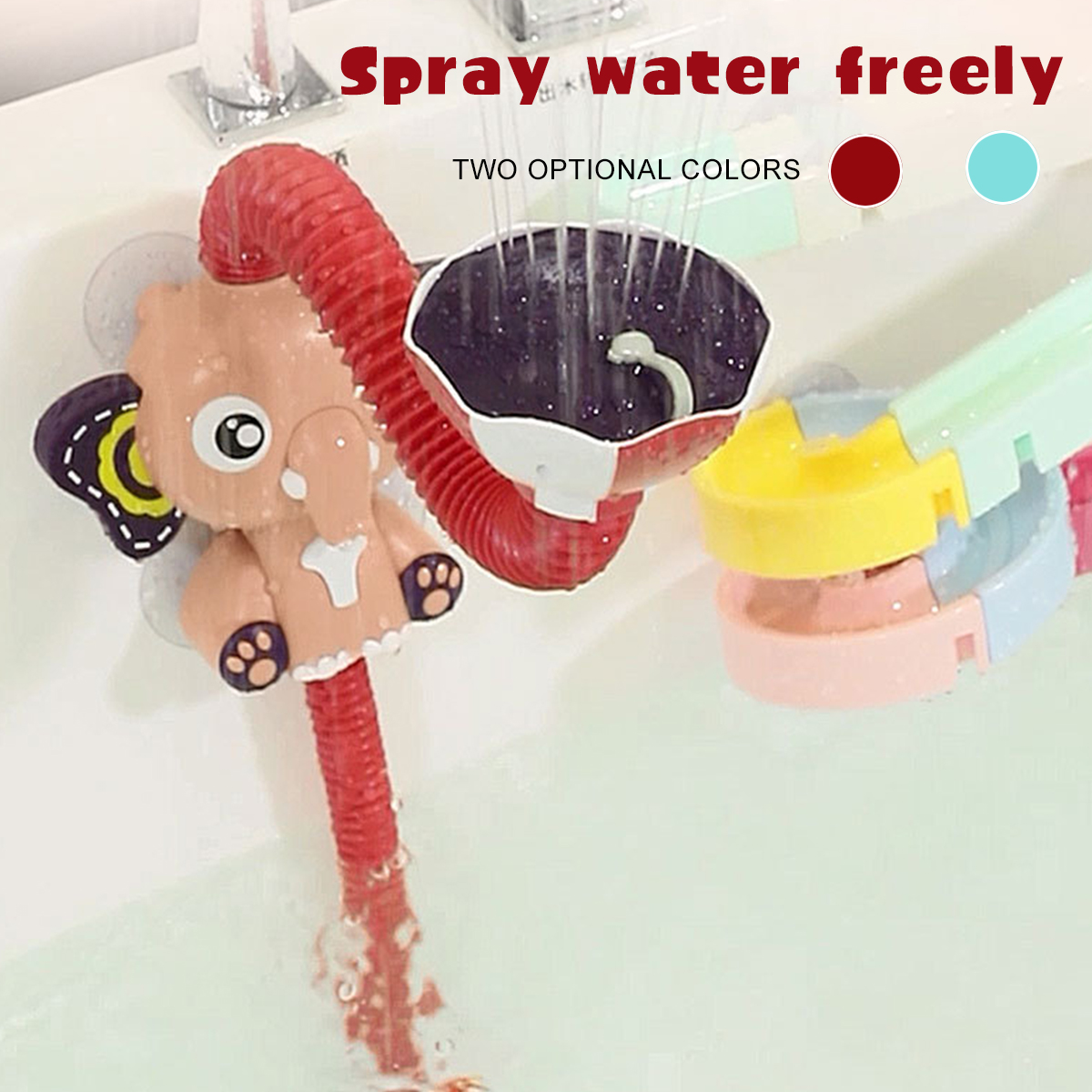 Kids-Interactive-Baby-Bath-Toy-Sunflower-Elephant-Pattern-Showering-Novelties-Toys-1671992-7
