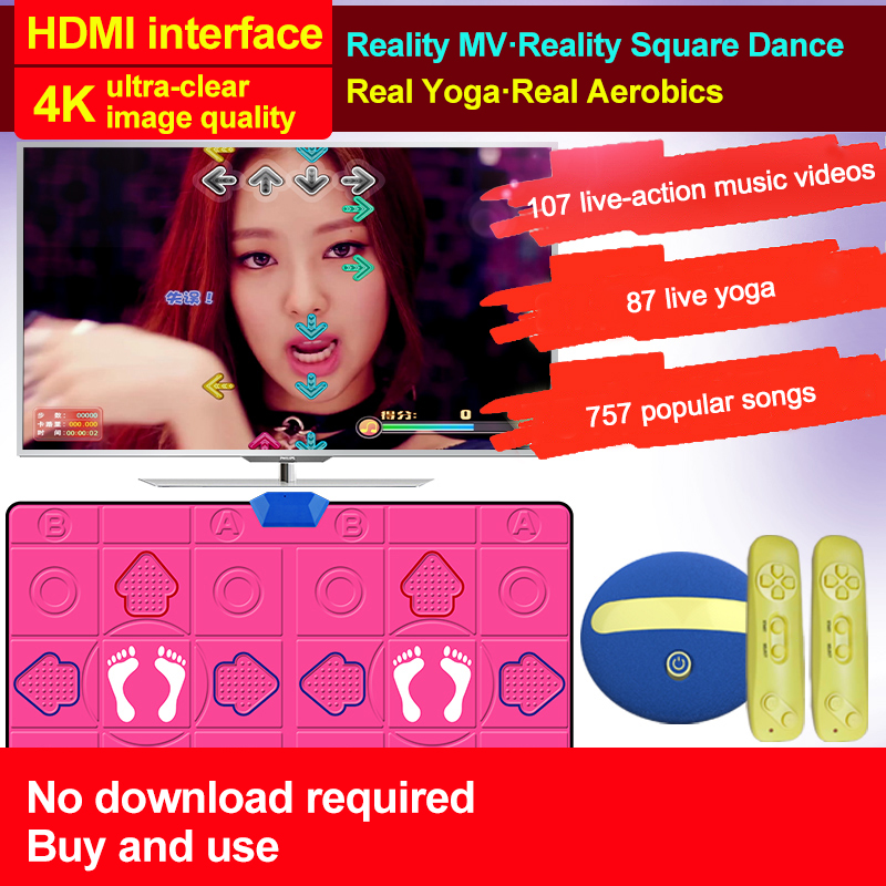 Dual-Player-Wired-Dancing-Mat-Pad-Computer-TV-Slimming-Dance-Blanket-with-Two-Somatosensory-Gamepad--1812098-9