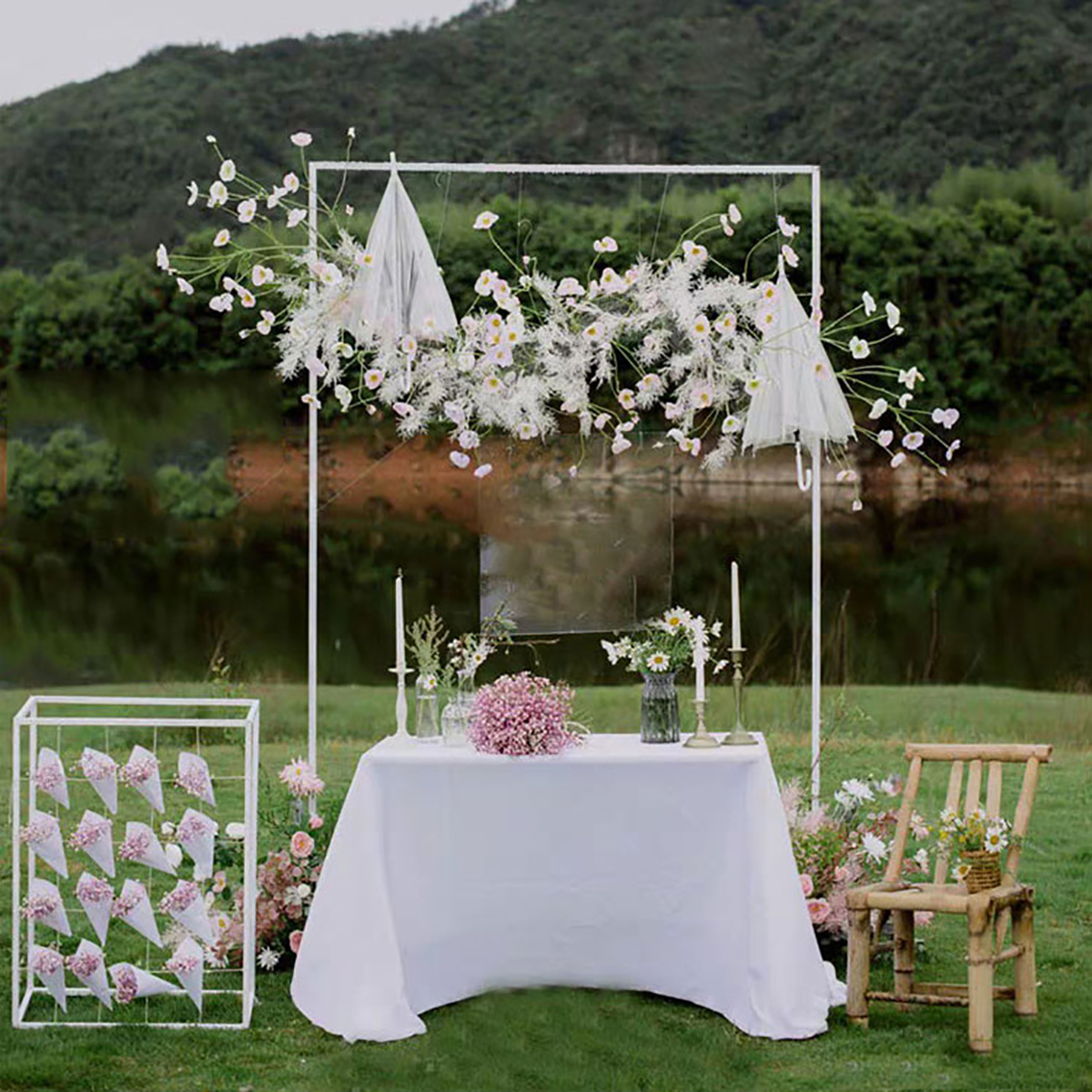 Garfans-Square-Metal-Arch-Wedding-Party-Bridal-Prom-Garden-Floral-Decoration-Party-Supplies-Decorati-1635386-4