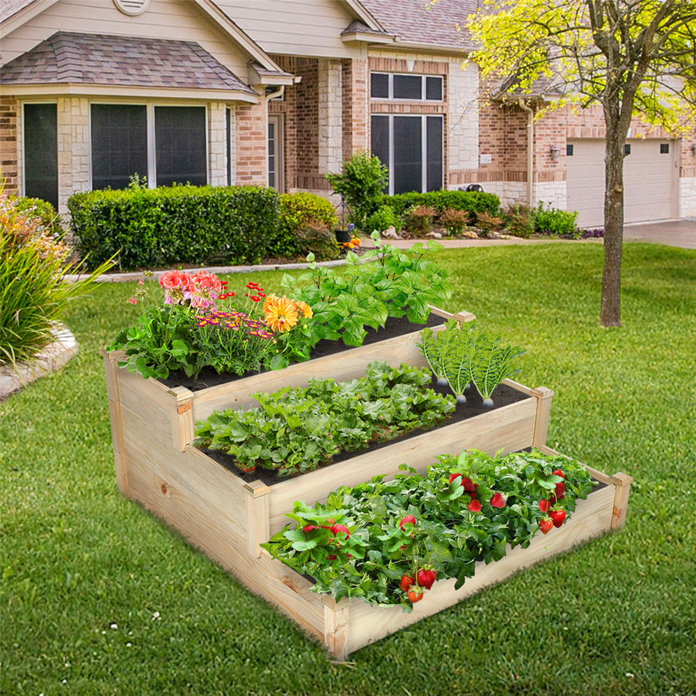 13-Tier-Raised-Garden-Bed-Outdoor-Planter-Box-Wooden-1934061-8