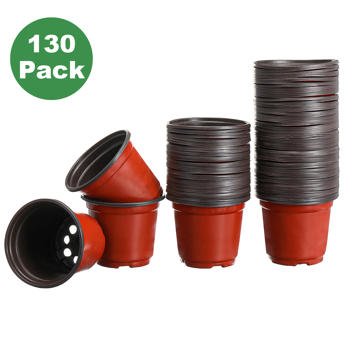 130PCS-Plastic-Plant-Flower-Pots-4-Succulent-Nursery-Drainage-Holes-Pot-1938115-7
