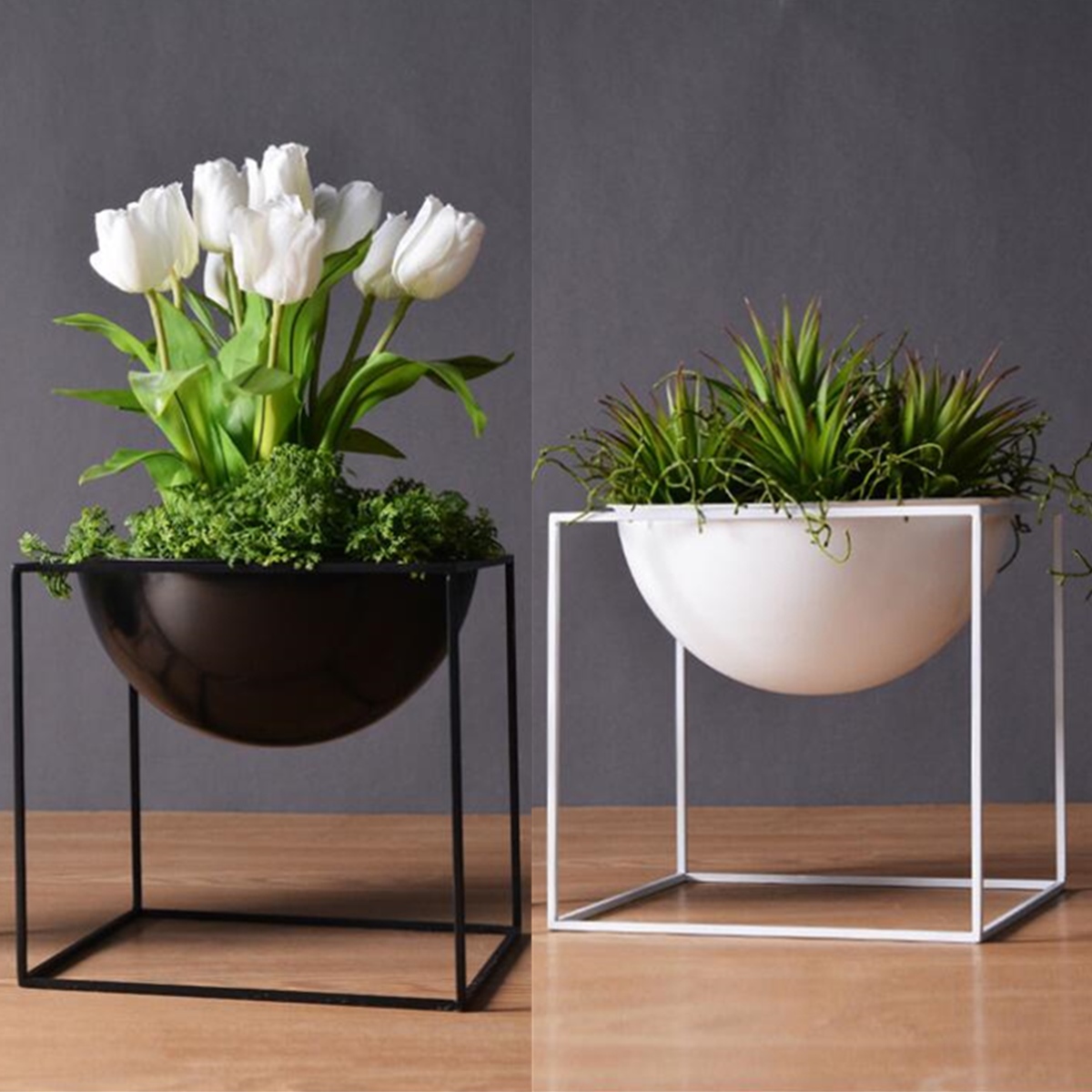 20cm-Flower-Pot-Holder-Metal-Pot-Stand-Planter-Garden-Home-Decorations-Flower-Display-Rack-1295658-1