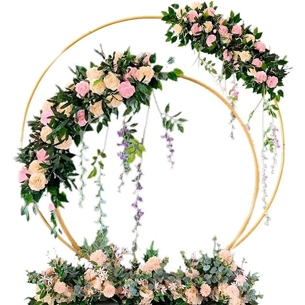 2M-Wedding-Stand-Flower-Rack-Arch-Round-Iron-Party-Door-Garden-Metal-Prop-Decor-1938090-1
