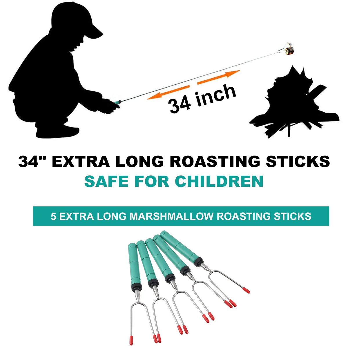 5-20PCS-34-Inch-Telescoping-BBQ-Fork-BBQ-Roasting-Sticks-Skewer-Fork-BBQ-Tool-1948860-6