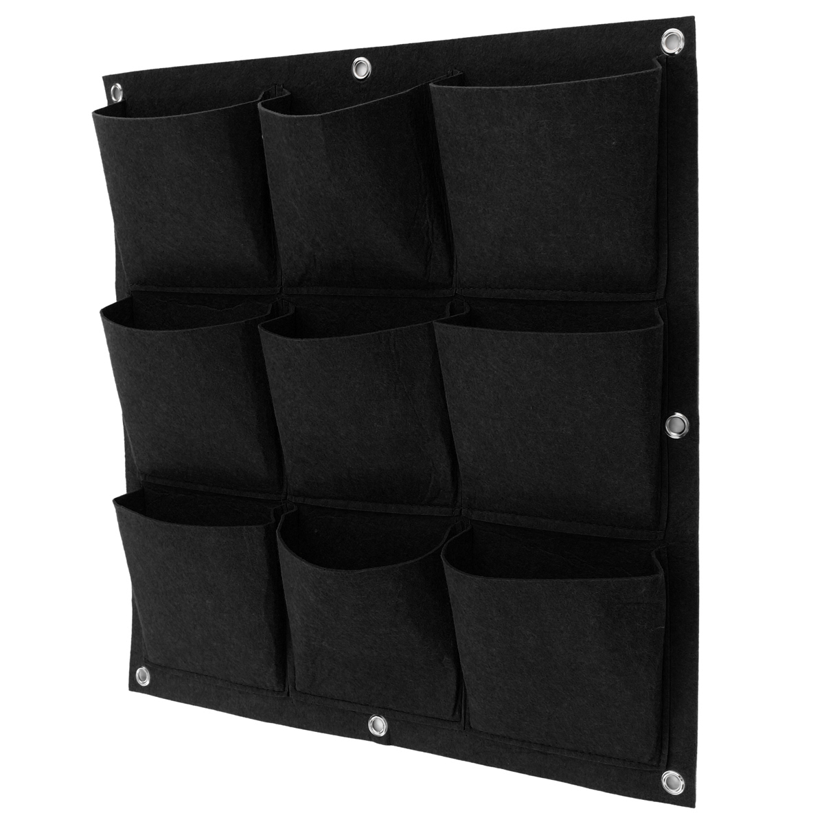 9-64-Pockets-Plant-Pot-Flower-Pot-Felt-Vertical-Garden-Hanging-Black-Wall-Planters-Pouch-1516499-4