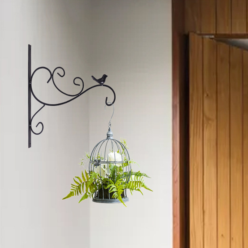Cast-Iron-Garden-Hanging-Basket-Hook-Bracket-Planter-Home-Wall-Ornate-Decoration-1760416-1