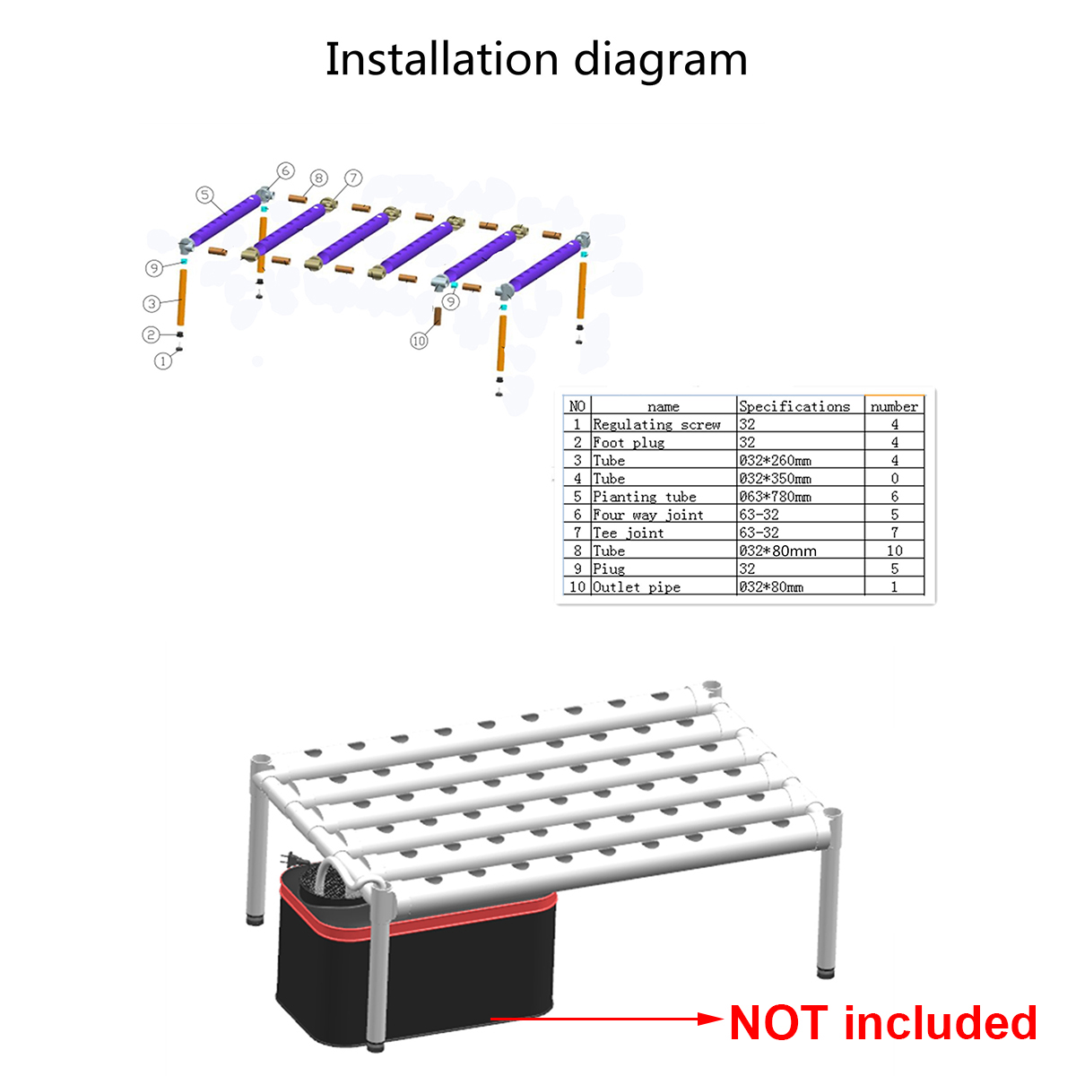 Garfans-110-220V-1-Layer-Hydroponic-Growing-Kit-6-Pipes-54-Holes-Vertical-Style-Double-Side-Water-Cu-1937405-7