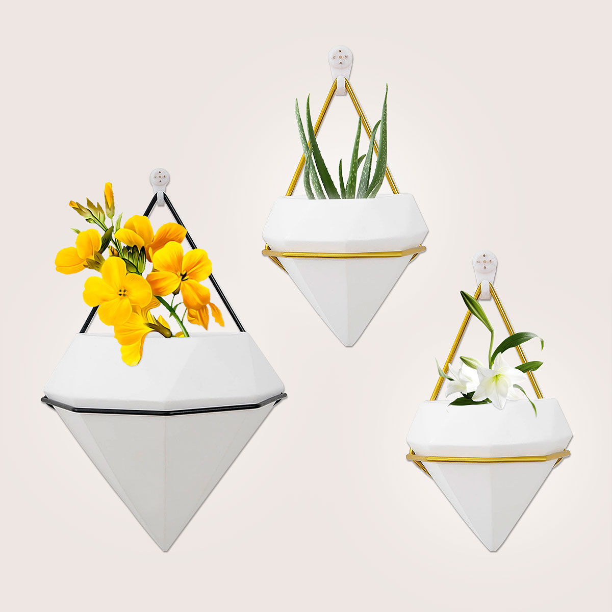 Hanging-Basket-Nordic-Geometric-White-Ceramic-Wall-Hanging-Flower-Pot-Hydroponics-Family-Plant-Potte-1537930-2