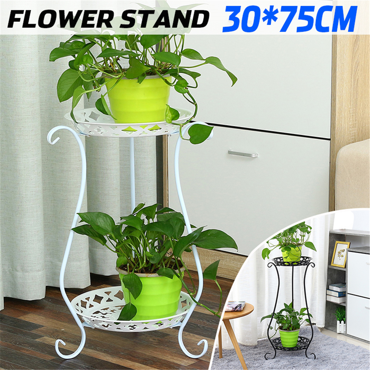 Iron-Multifunctional-Balcony-Floor-Standing-Succulent-Flower-Pot-Flower-Stand-1723839-1