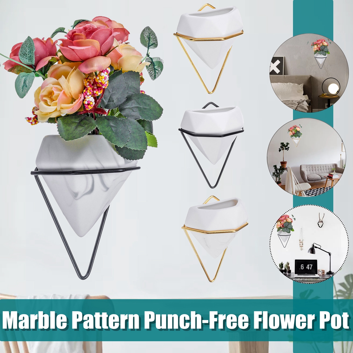 Marble-Pattern-Wall-Mounted-Flower-Pots-Creative-Hanging-Plant-Flower-Pot-1707565-1