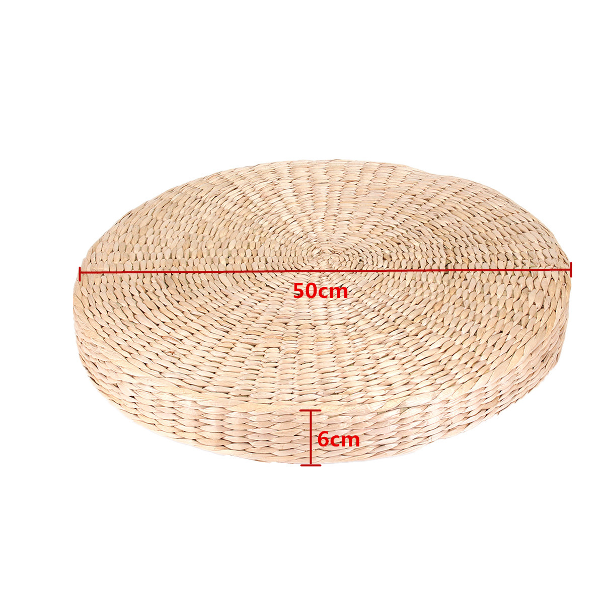 50cm-Round-Pouf-Tatami-Cushion-Floor-Cushions-Natural-Straw-Meditation-Yoga-Mats-1481574-5