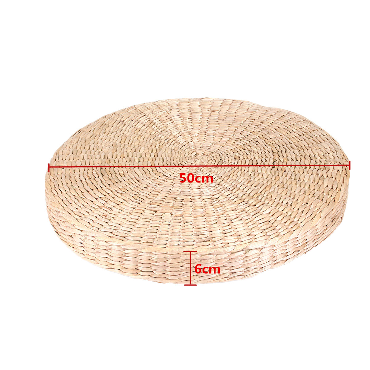 50cm-Round-Pouf-Tatami-Cushion-Floor-Cushions-Natural-Straw-Meditation-Yoga-Mats-1481574-5