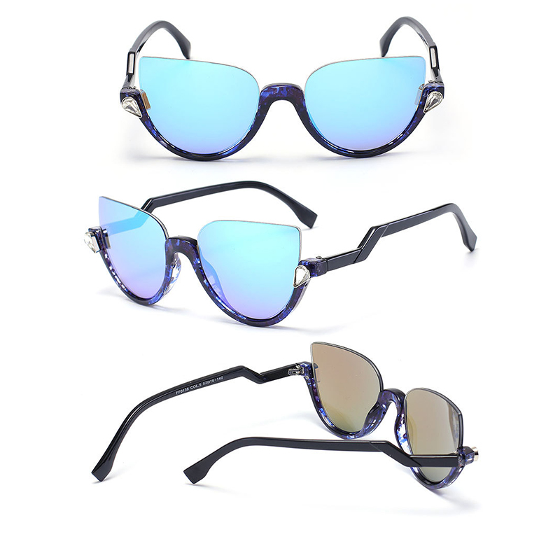 Men-Women-Personality-Metal-Frame-Glasses-UV400-90-Visible-Light-High-Precision-Sunglasses-1544127-7