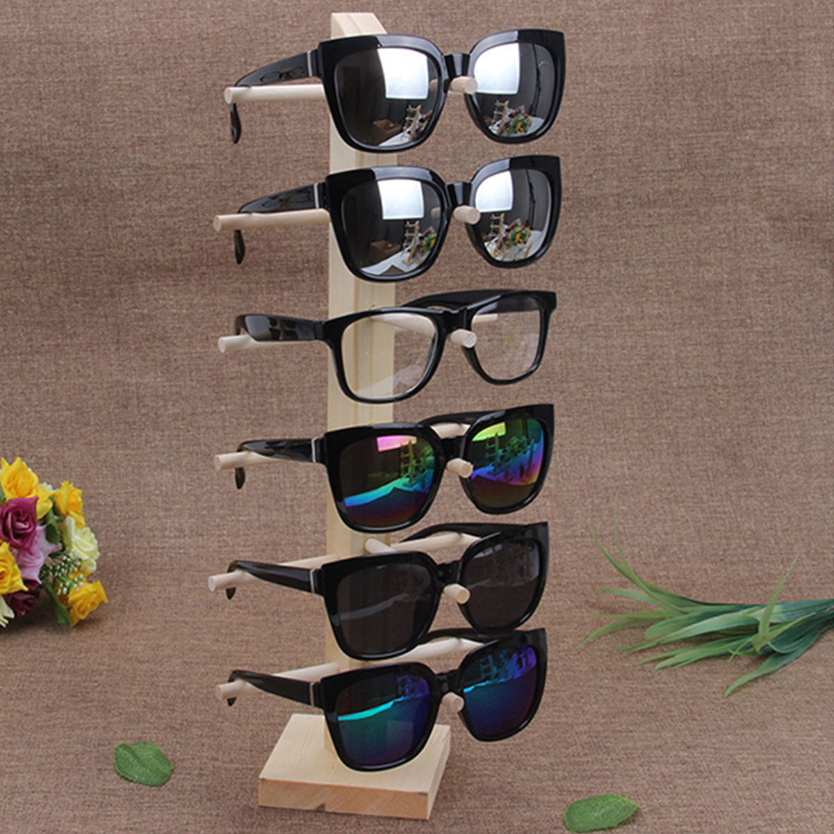 Natural-Wood-Wooden-Sunglasses-Eyeglasseses-Display-Rack-Stand-Holder-Organizer-3456-Layers-1478396-3
