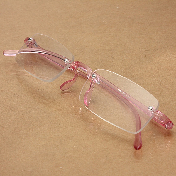 Pink-Rimless-Light-Presbyopic-Reading-Glasses-Fatigue-Relieve-Strength-10-15-20-25-30-1015451-2