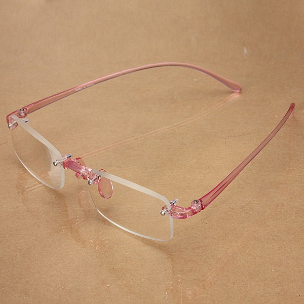 Pink-Rimless-Light-Presbyopic-Reading-Glasses-Fatigue-Relieve-Strength-10-15-20-25-30-1015451-4