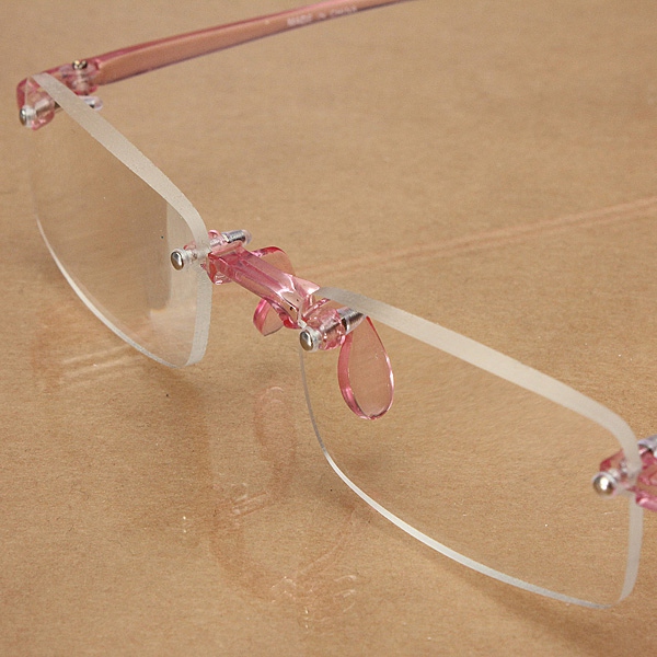 Pink-Rimless-Light-Presbyopic-Reading-Glasses-Fatigue-Relieve-Strength-10-15-20-25-30-1015451-7
