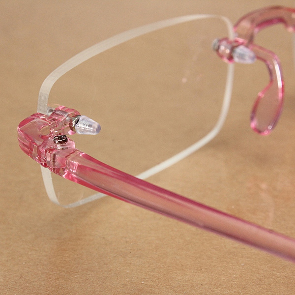 Pink-Rimless-Light-Presbyopic-Reading-Glasses-Fatigue-Relieve-Strength-10-15-20-25-30-1015451-8