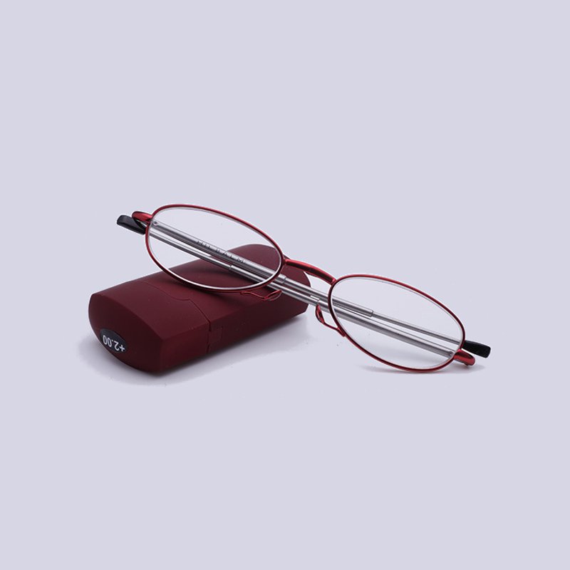 Portable-Folding-Comfortable-Reading-Glasses-Metal-Full-Frame-With-Case-1364542-7