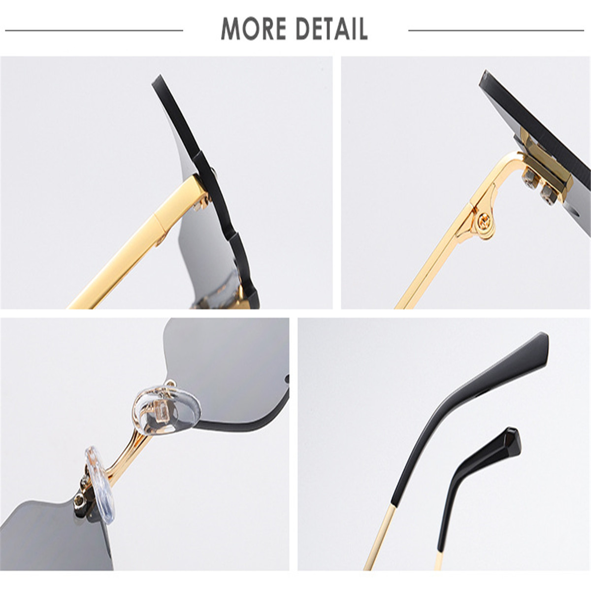 Women-Rimless-Sunglasses-Sun-Glasses-Eyewear-Frameless-w-Storage-Case-1718172-4