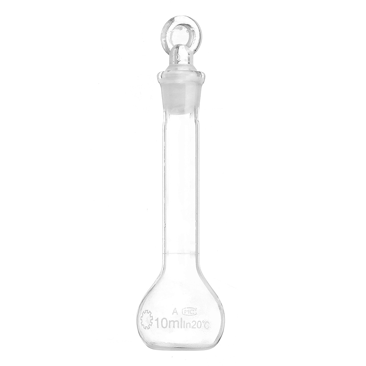 10mL-Clear-Glass-Volumetric-Flask-w-Glass-Stopper-Lab-Chemistry-Glassware-1356433-3