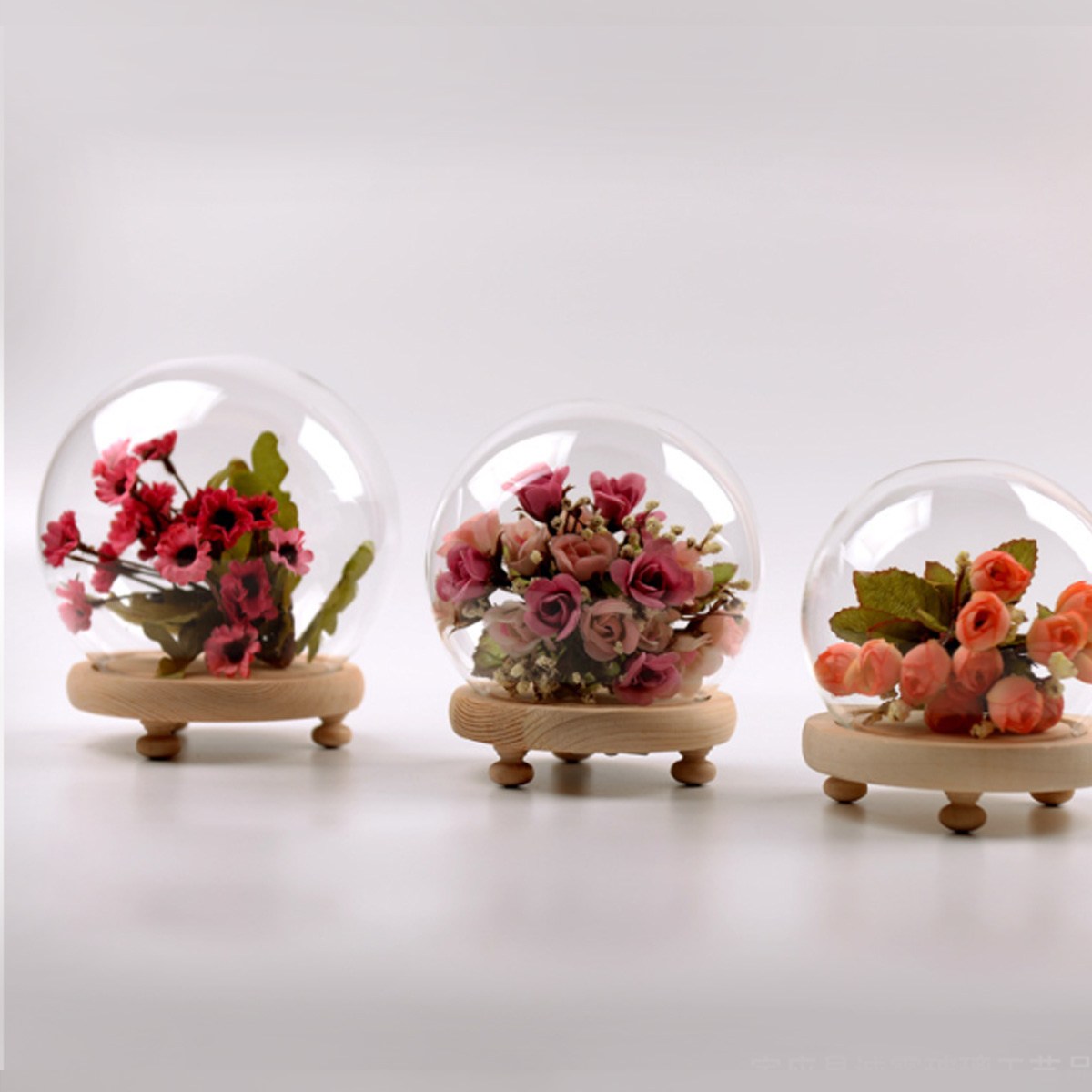 Round-Decorative-Transparent-Glass-Dome-with-Wooden-Base-Cloche-Bell-Jar-1454923-6