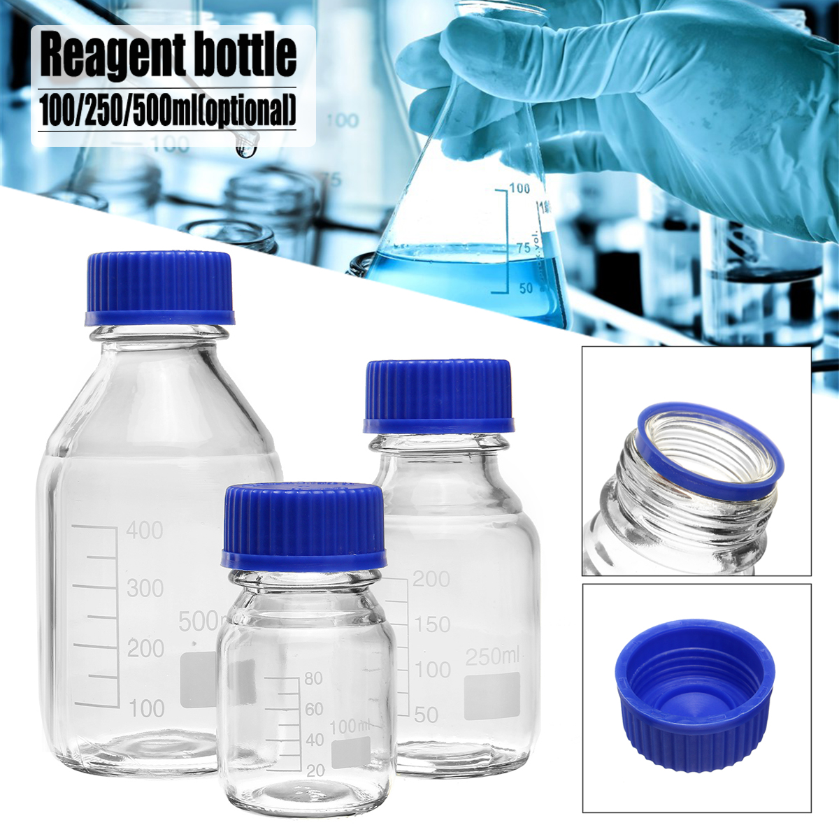 100250500mL-Borosilicate-Glass-Clear-Reagent-Bottle-Blue-Screw-Cap-Lab-Storage-Bottle-1350884-8