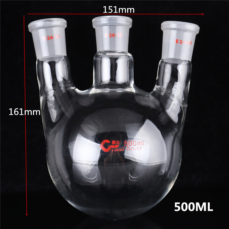 100ml-250ml-500ml-Glass-2429-Three-Neck-Round-Bottoom-Boiling-Flask-3-Neck-Laboratory-Glassware-1283654-5