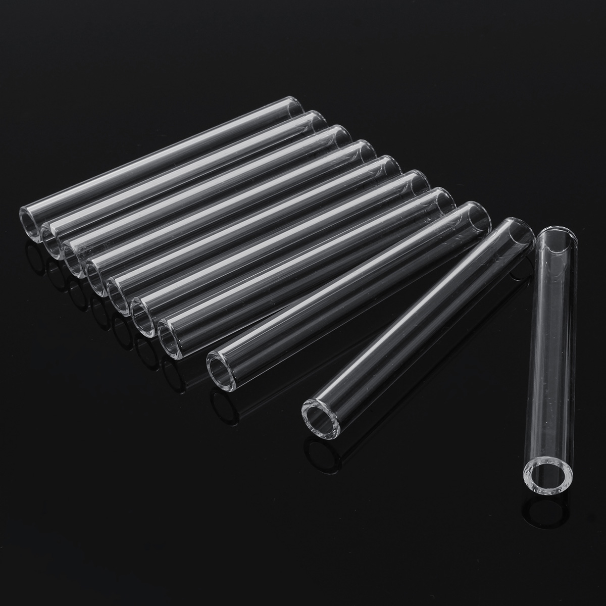 10Pcs-100mm-OD-12mm-3mm-Thick-Wall-Borosilicate-Glass-Blowing-Tube-1428748-1