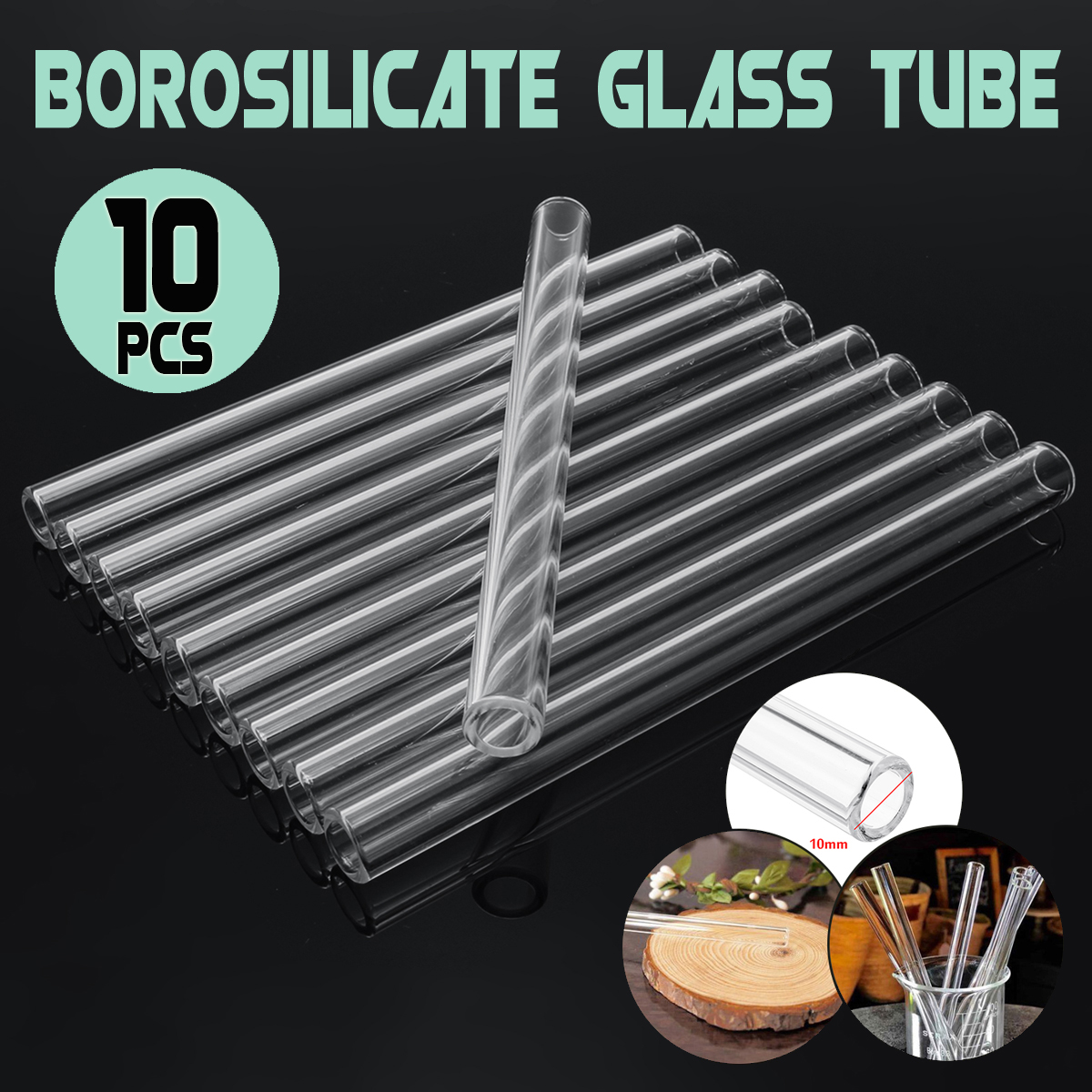10Pcs-Length-150mm-OD-10mm-1mm-Thick-Wall-Borosilicate-Glass-Blowing-Tube-Lab-Tubes-1623752-3