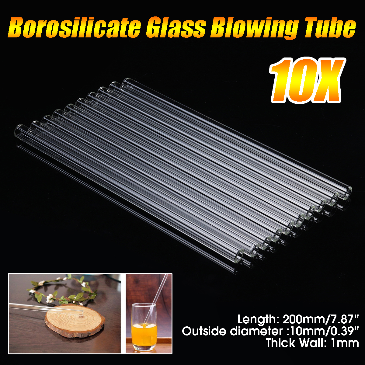 10Pcs-Length-200mm-OD-10mm-15mm-Thick-Wall-Borosilicate-Glass-Blowing-Tube-Lab-Factory-School-Home-T-1618133-2