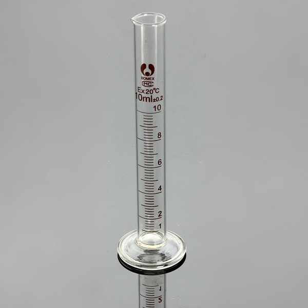 10ml-Glass-Graduated-Measuring-Cylinder-Tube-With-Round-Base-And-Spout-969314-1
